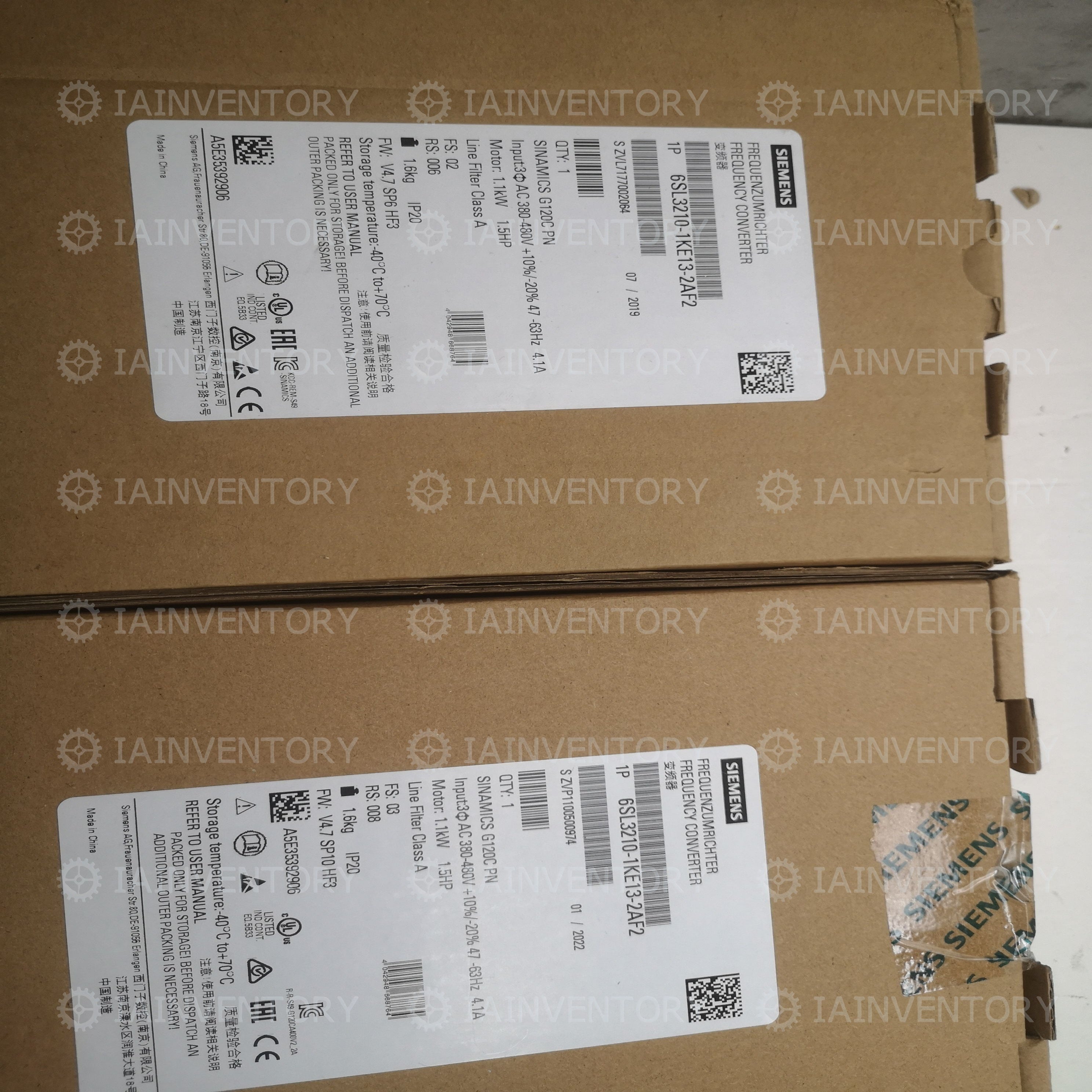 Siemens 6SL3210-1KE13-2AF2 Inverter 1.1kv