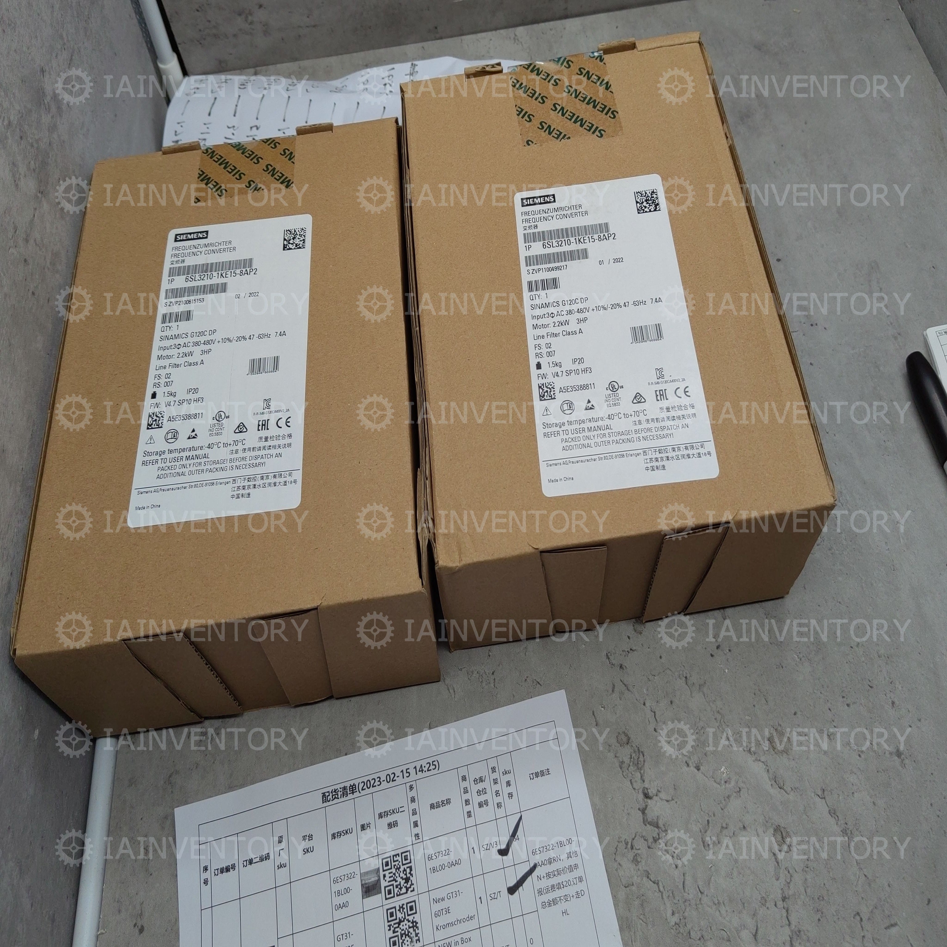 Siemens 6SL3210-1KE15-8AP2