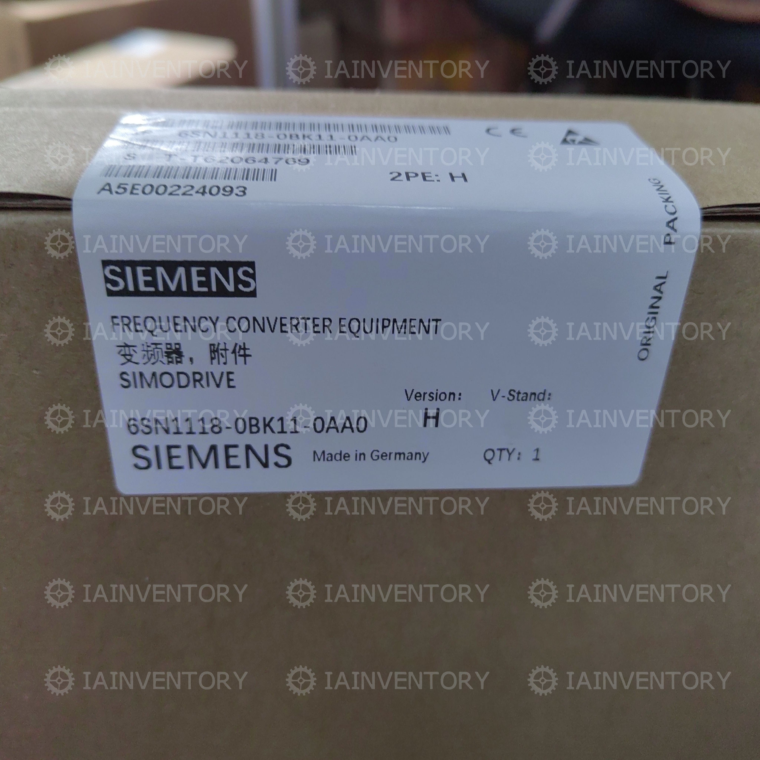 SIEMENS 6SN1118-0BK11-0AA0 SIMODRIVE VAN DORN