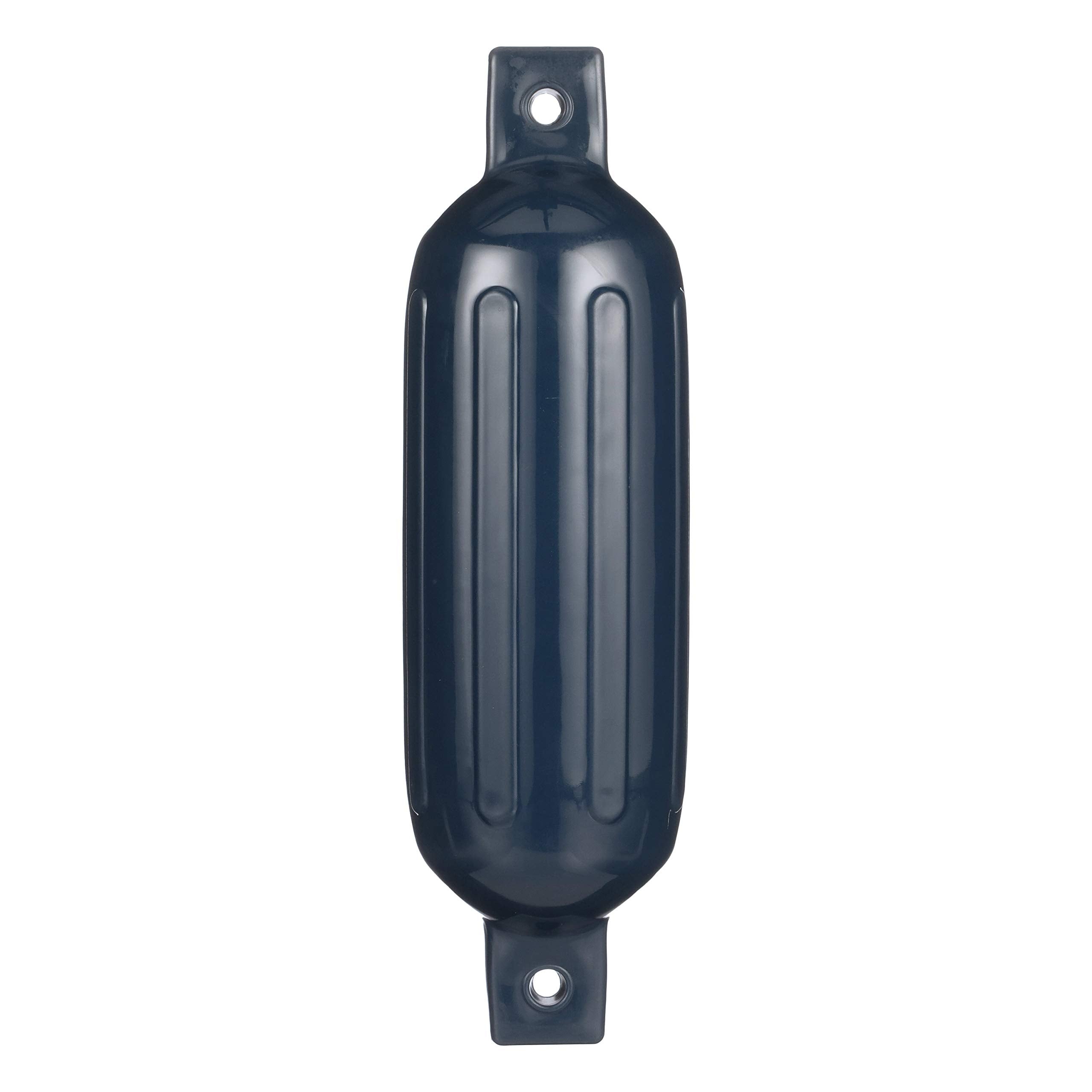 Seachoice DE79232S 79091 Twin Eye Ribbed Fender, Blue, 6.5 x 23"