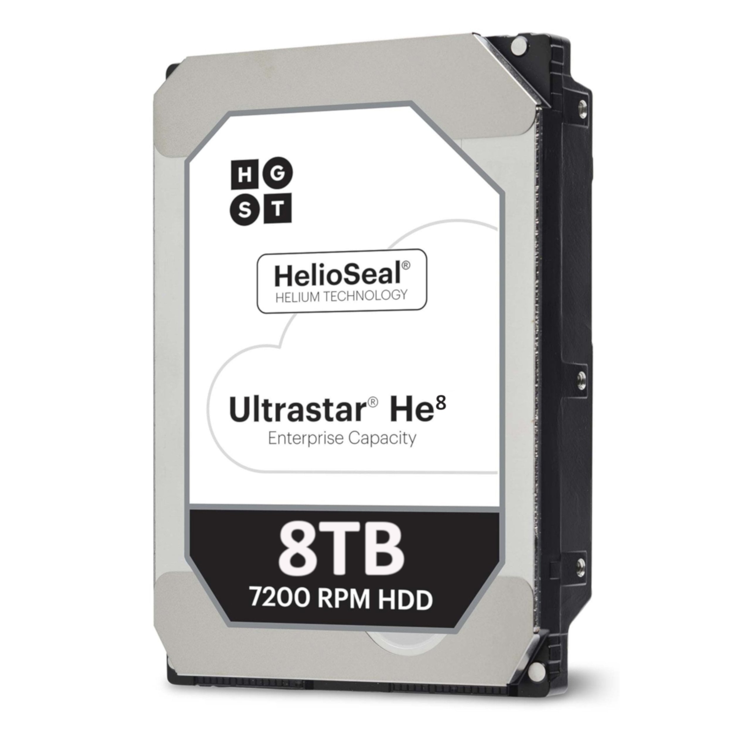 Western Digital Ultrastar He8 HUH728080ALE601 0F23763 8TB 7.2K RPM SATA 6Gb/s 512e 3.5in Recertified Hard Drive