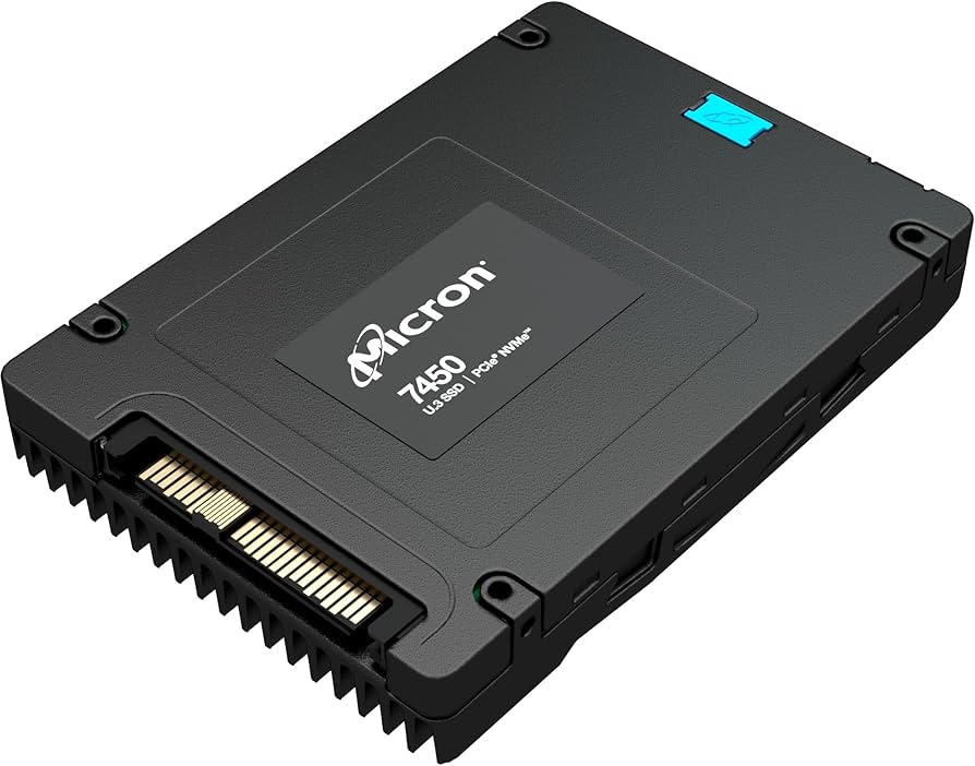 Micron 7450 PRO MTFDKCB1T9TFR 1.92TB 1 DWPD PCIe Gen 4.0 x4 8GB/s 3D TLC U.3 NVMe 2.5in Refurbished SSD