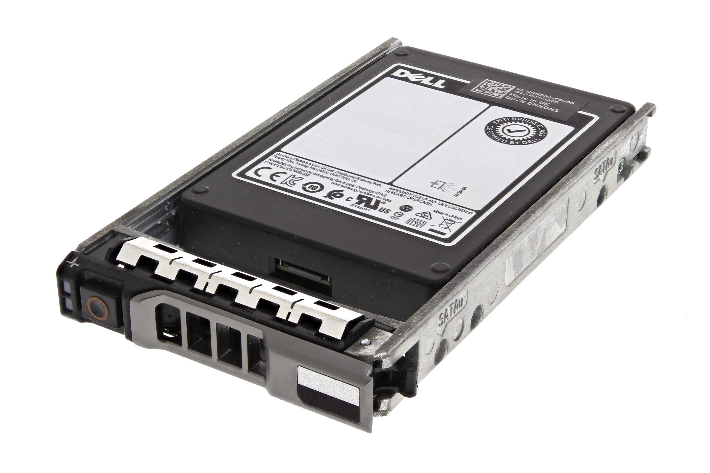 Dell 3.84TB 12Gb/s 2.5" SAS Solid State Drive Bundle with Tray, Compatible PowerEdge R640, R740, R740XD, R440, R540, R840, R940, T440, T640 Servers