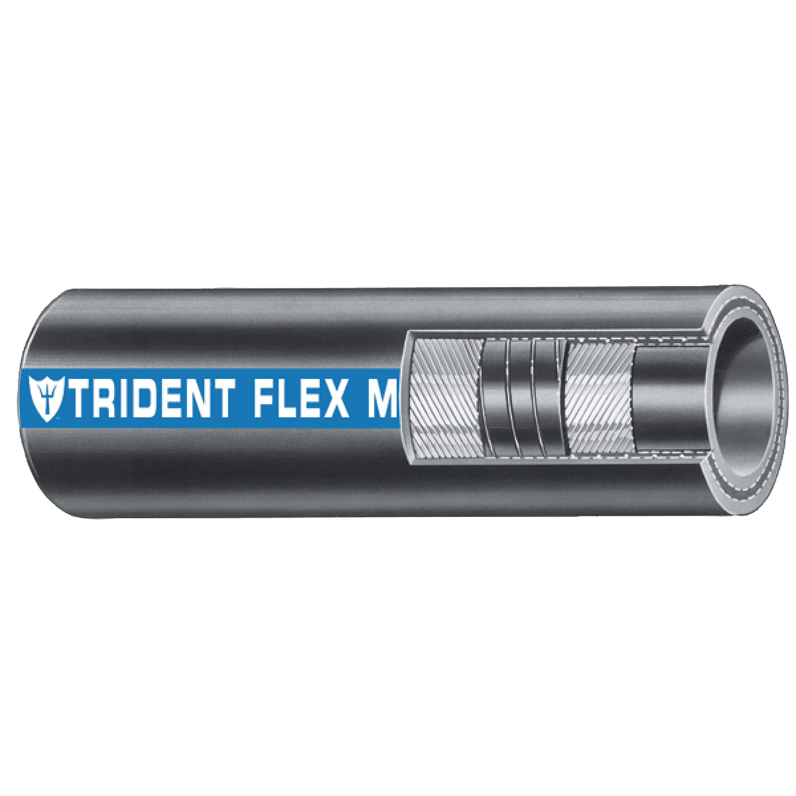 Trident Marine 250-3000-48 Trident Flex Hardwall Exhaust Hose, 3" x 4'
