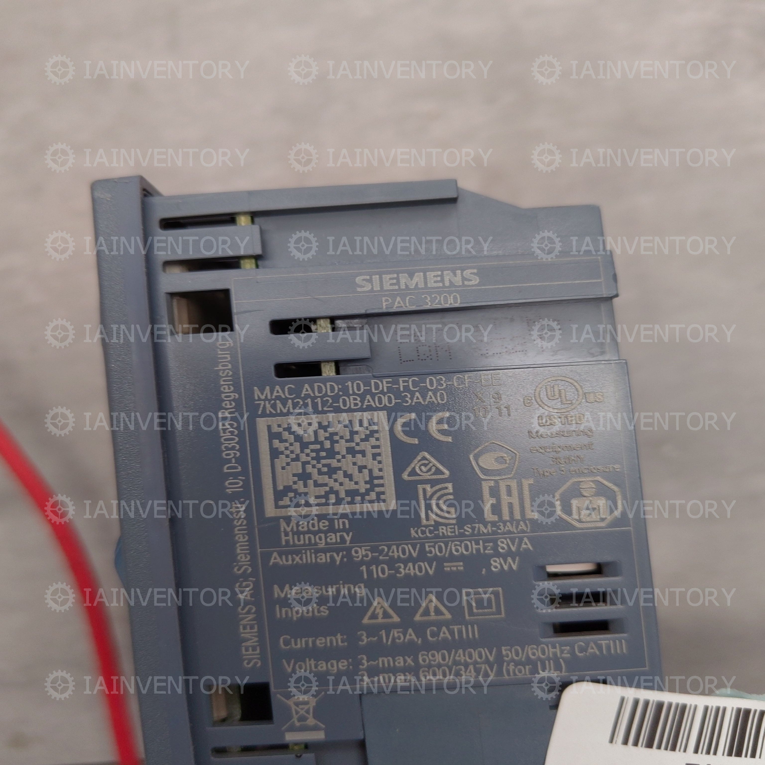 SIEMENS SENTRON PAC3200 7KM2112-0BA00-3AA0