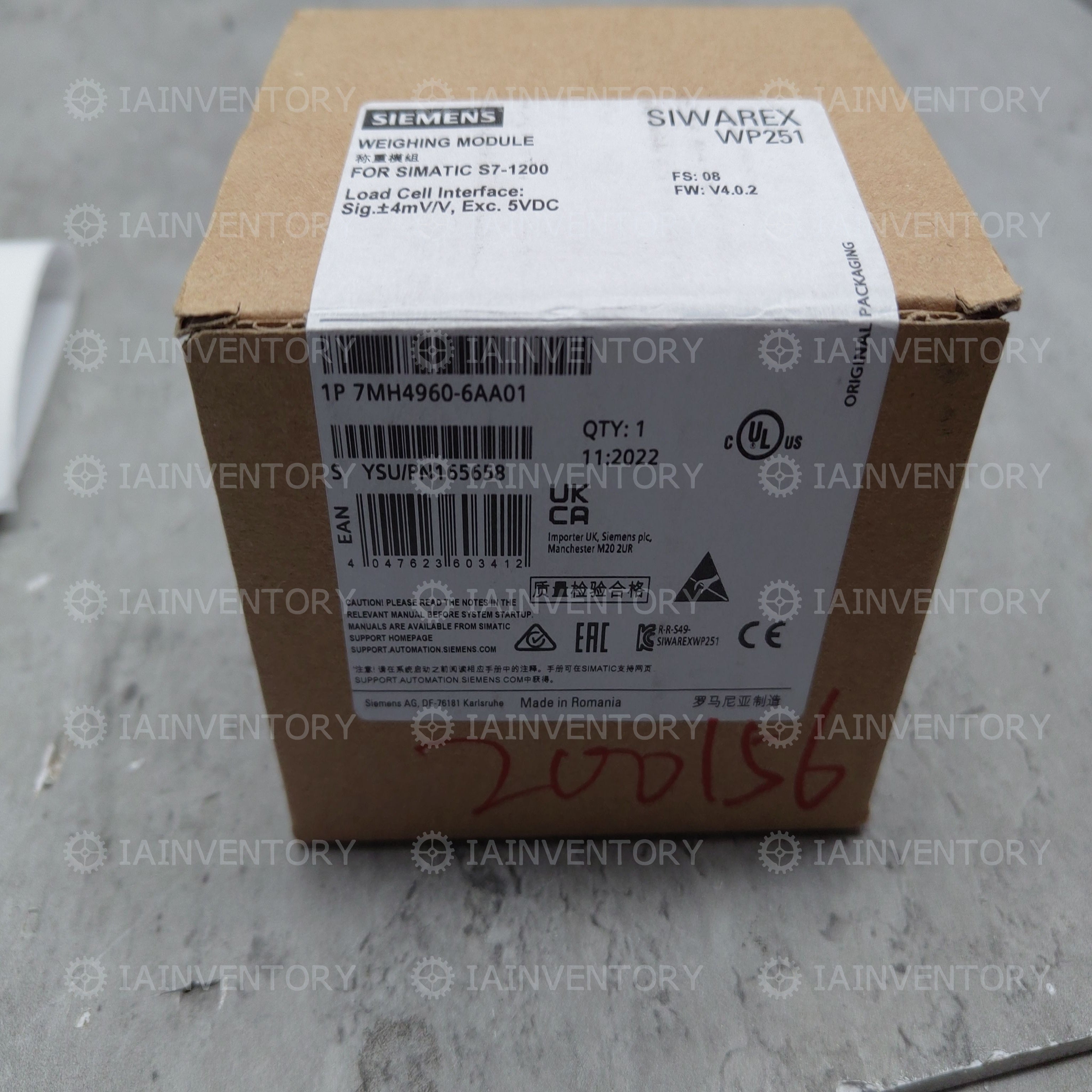 SIEMENS 7MH4960-6AA01