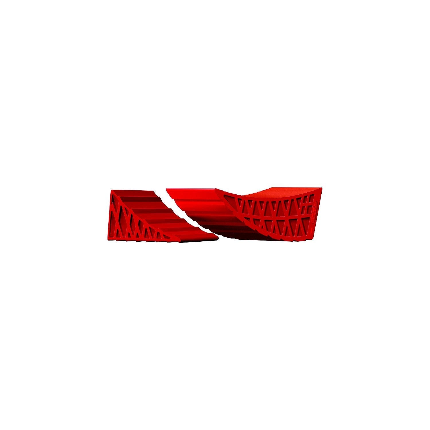 Valterra A10-0903 StayPut Two Axle Side-to-Side Level w/ Two Wedges, Red, 2pk