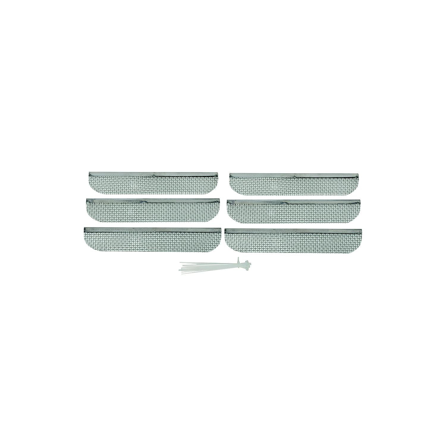 Valterra A10-1313VP Stainless Steel Mesh Bug Screens (6 Pack), for RV Fridge Vent, Fits Dometic Models with 8.13" Vent