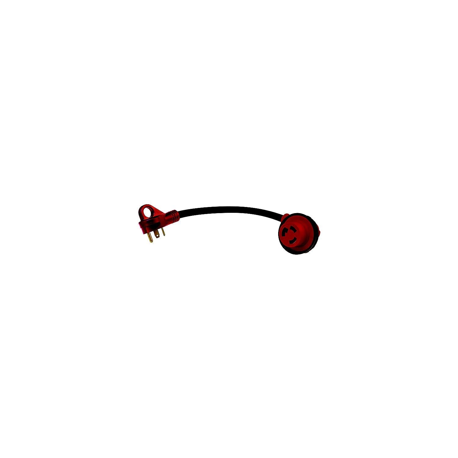 Valterra A10-3030D90 Mighty Cord 90° Adapter Cord, 30AM-30AF, Bulk