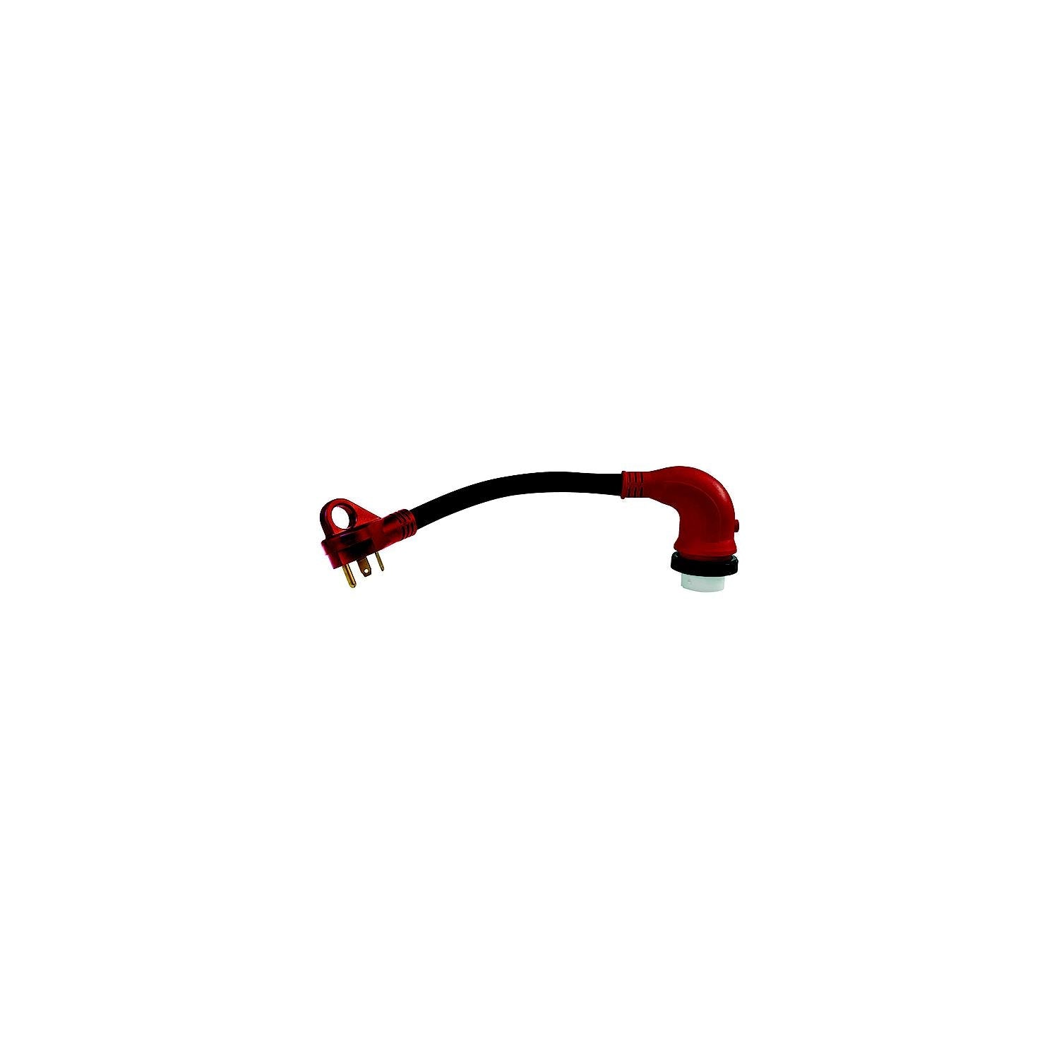 Valterra A10-3050D90 Mighty Cord 90° Adapter Cord, 30AM-50AF, Bulk
