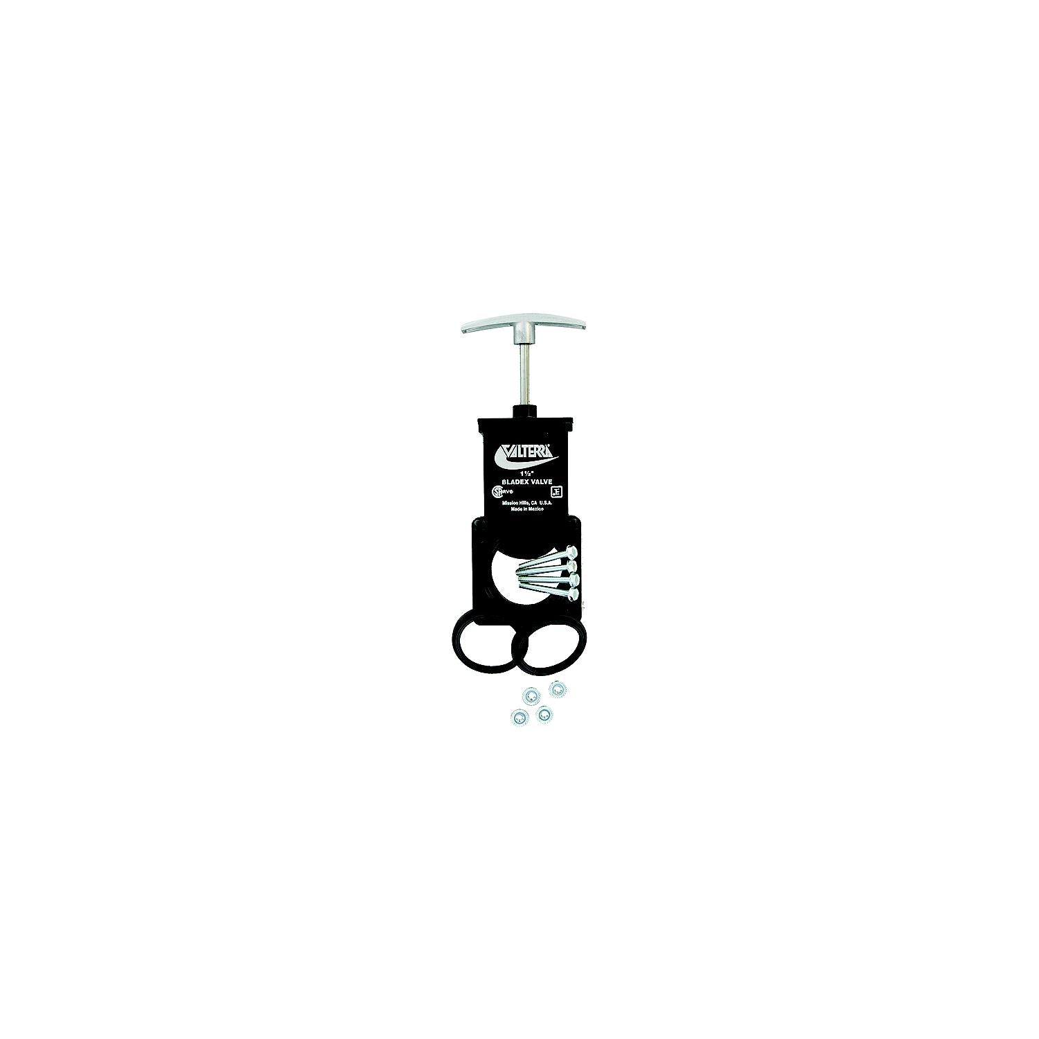 Valterra T1002VPM Bladex RV Waste Metal Handle Valve | Includes Hardware, 2"