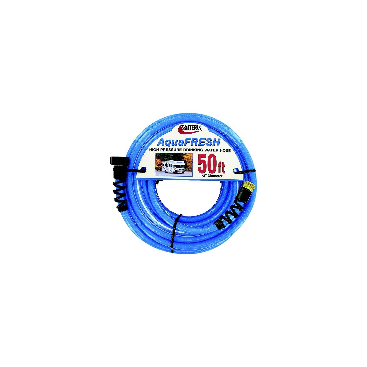 Valterra W01-9420 Blue AquaFresh High Pressure RV Drinking Water Hose 5/8" x 35'