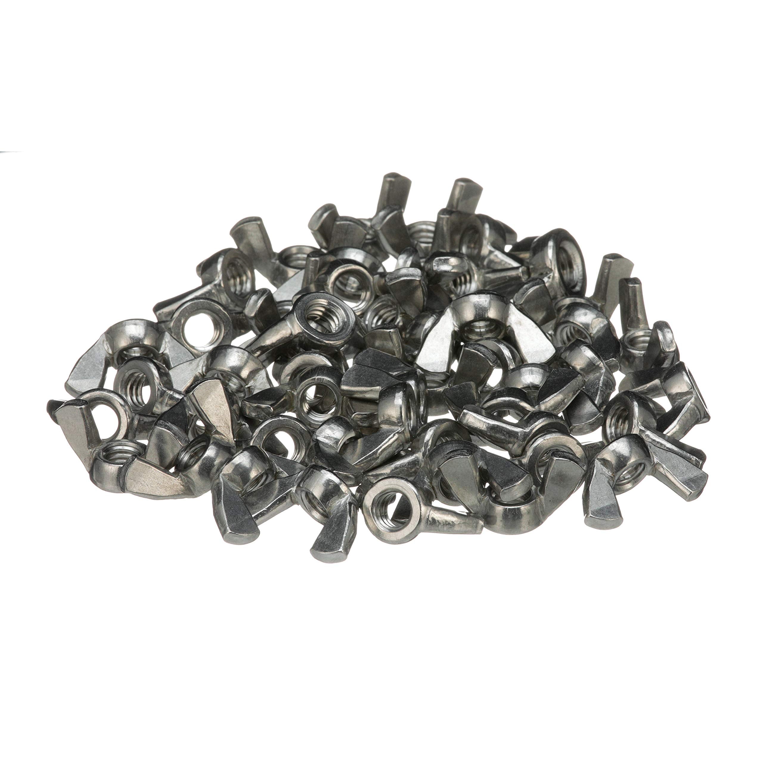 Seachoice SC1373 18-8 Stainless Steel Wing Nuts, 5/16-18 Size, Pack of 50