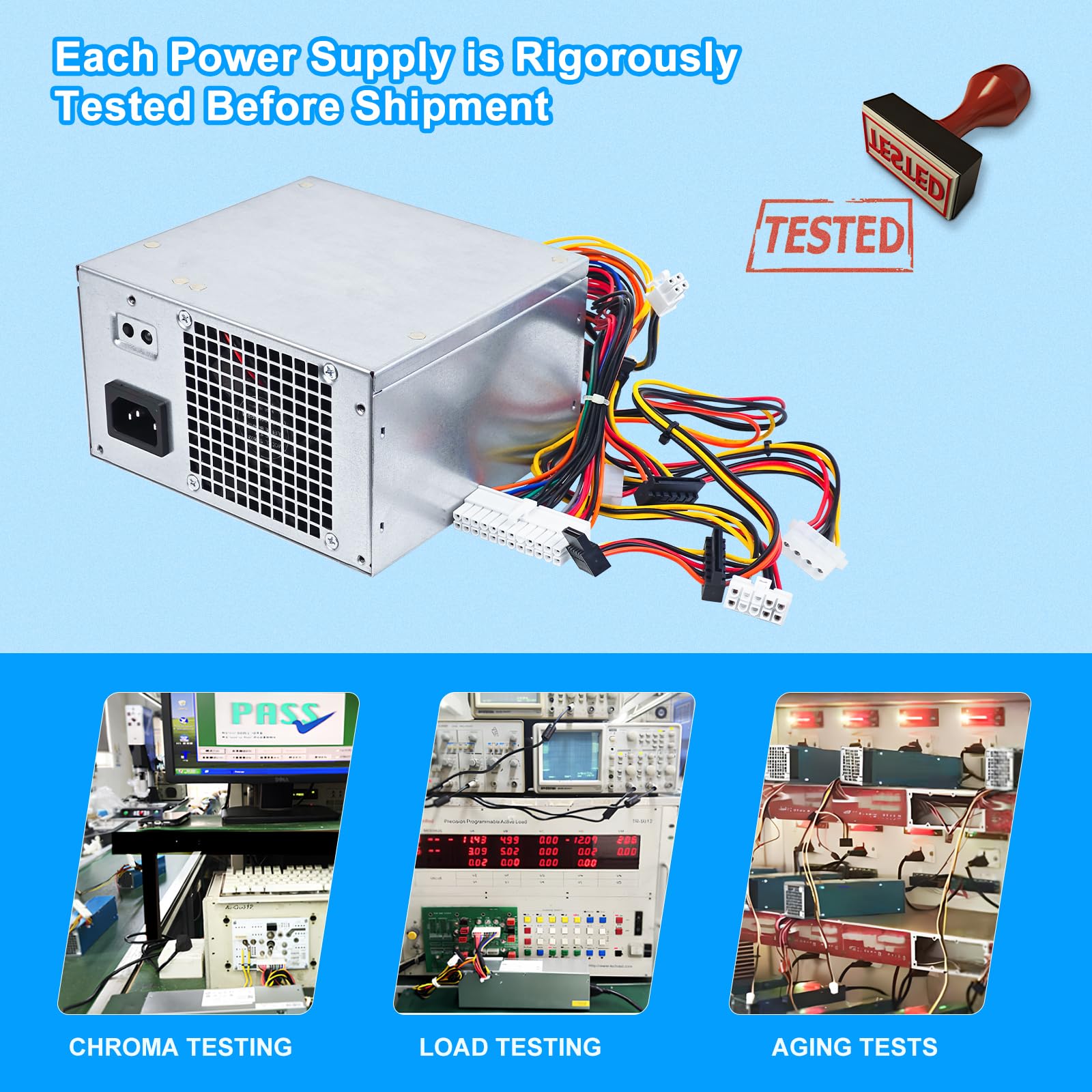 DPS-350AB-20A 350W ATX Power Supply PSU Compatible with HP ProLiant ML310e G8 671310-001 686761-001 DPS-350AB-20 A Power Supply