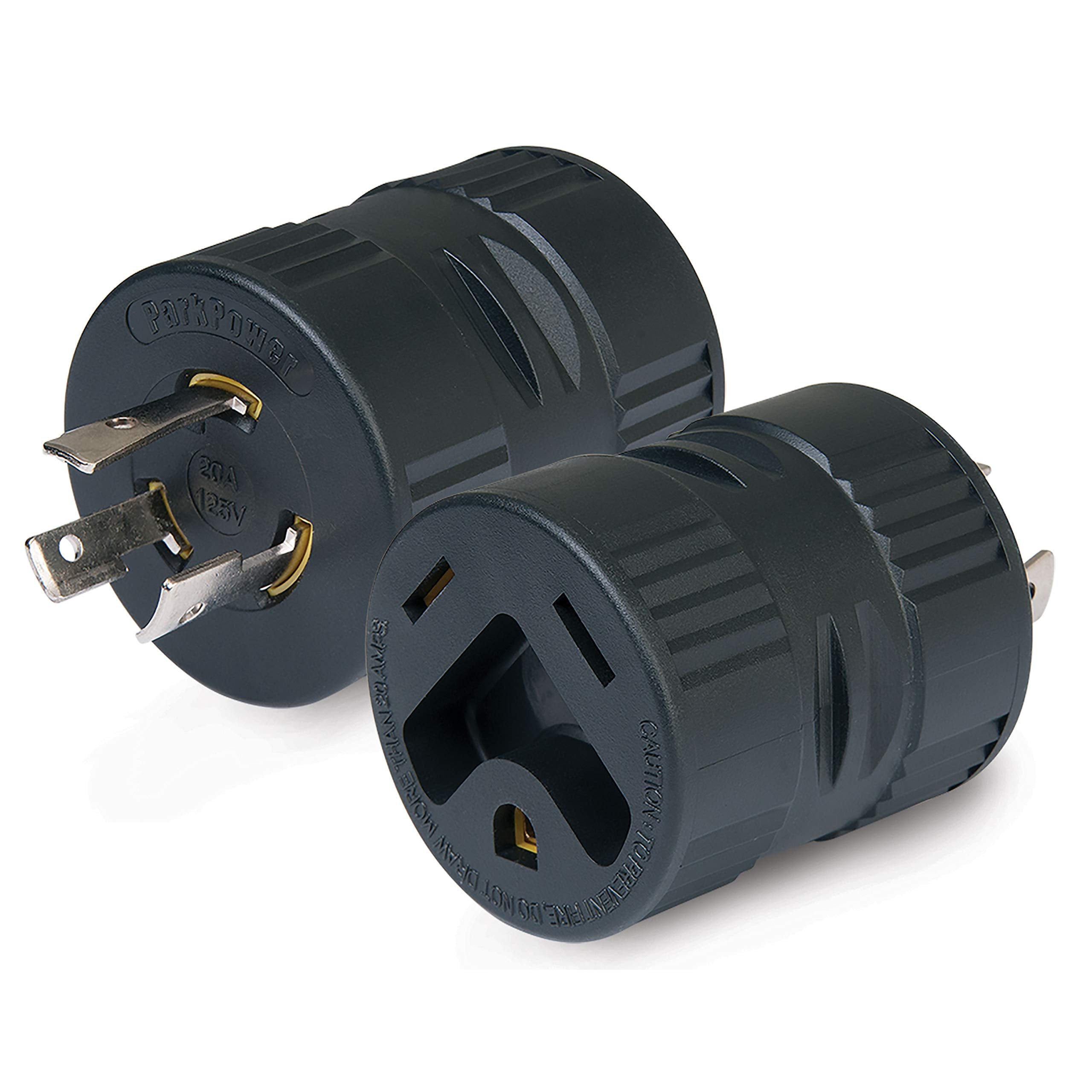Weekender 2030GSA ParkPower RV Generator Adapter Plug, 20A Locking Male to 30A Female