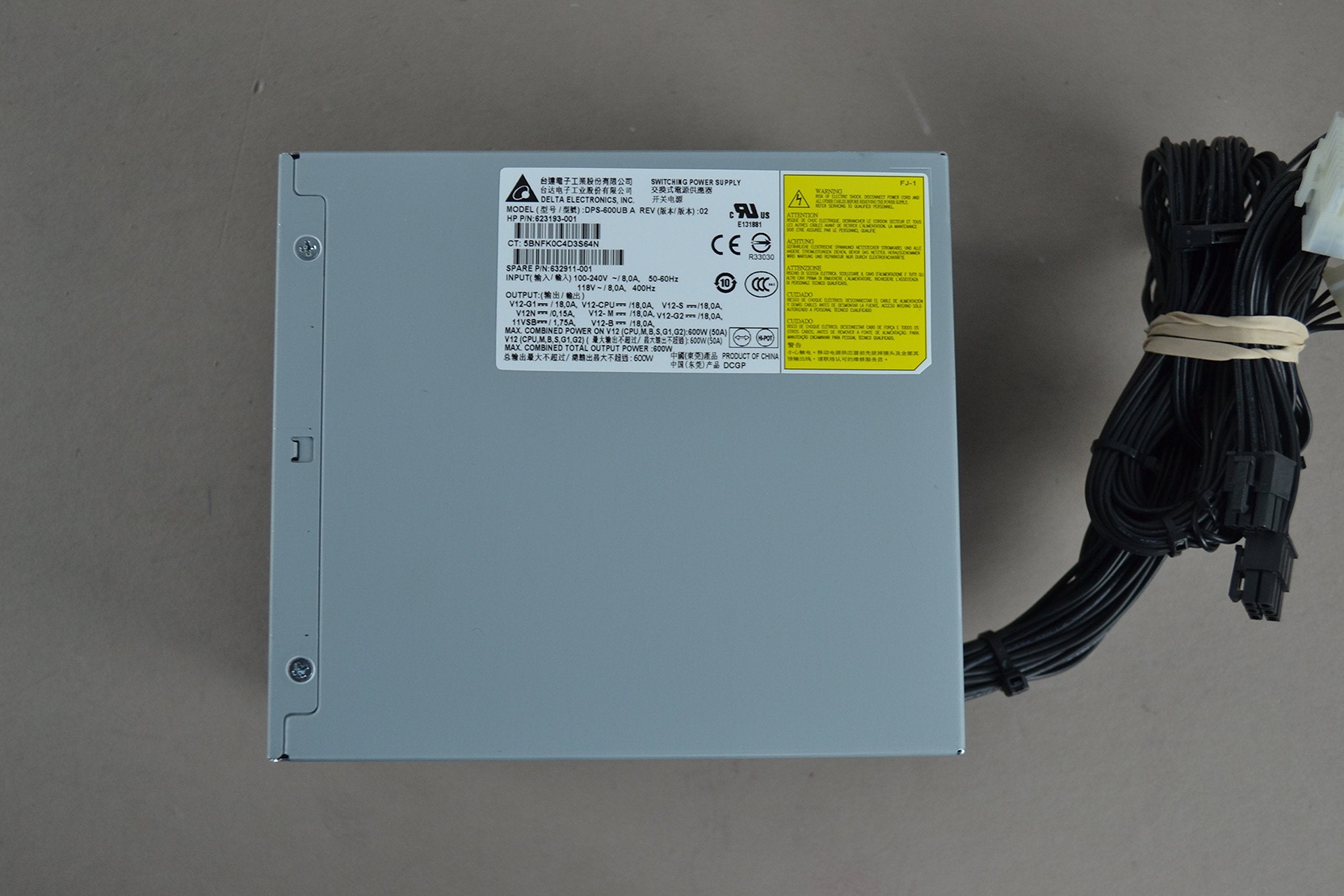 Delta DPS-600UB A 600W Power Supply HP Z420 623193-001 632911-001