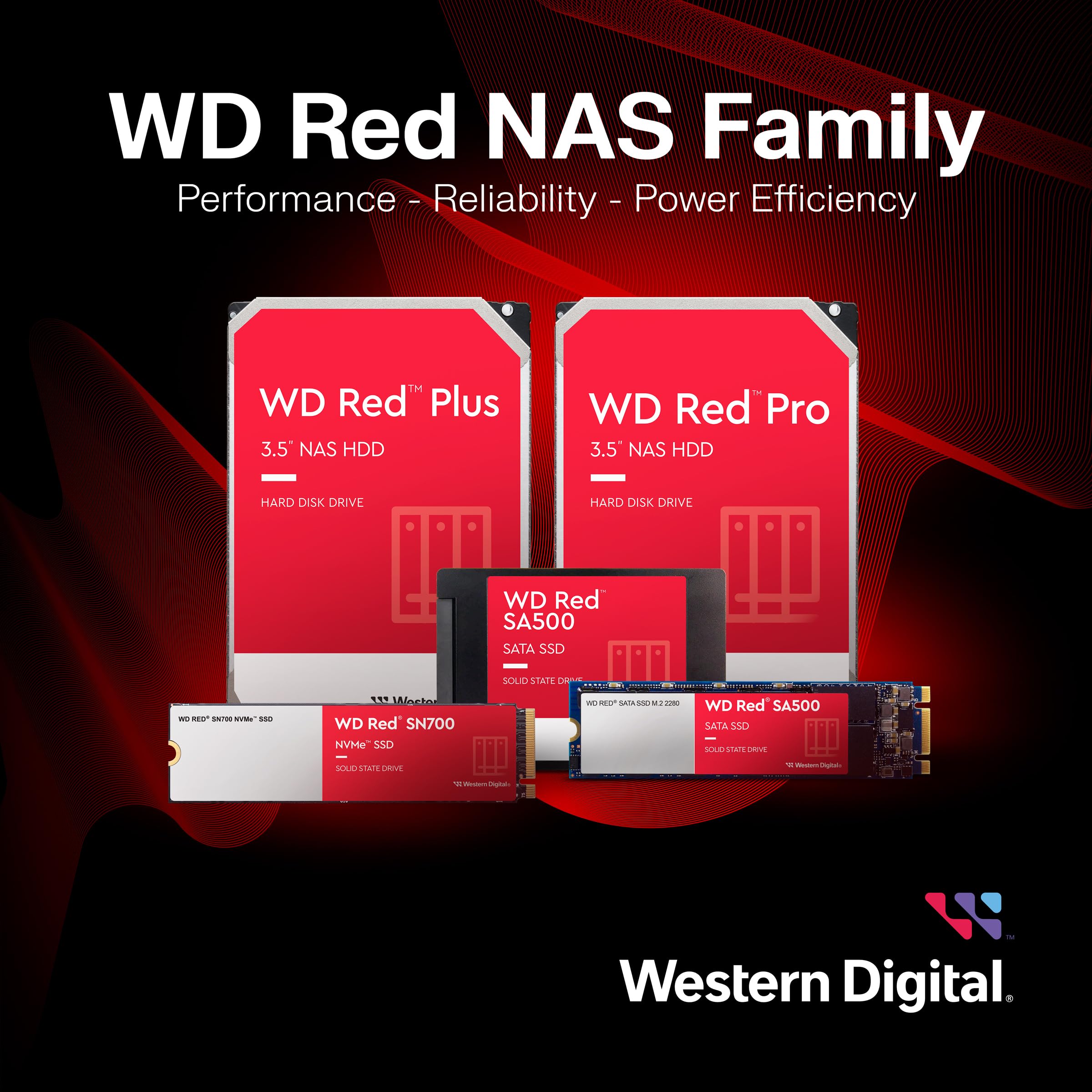Western Digital 12TB WD Red Plus NAS Internal Hard Drive HDD - 5400 RPM, SATA 6 Gb/s, CMR, 256 MB Cache, 3.5" - WD120EFAX
