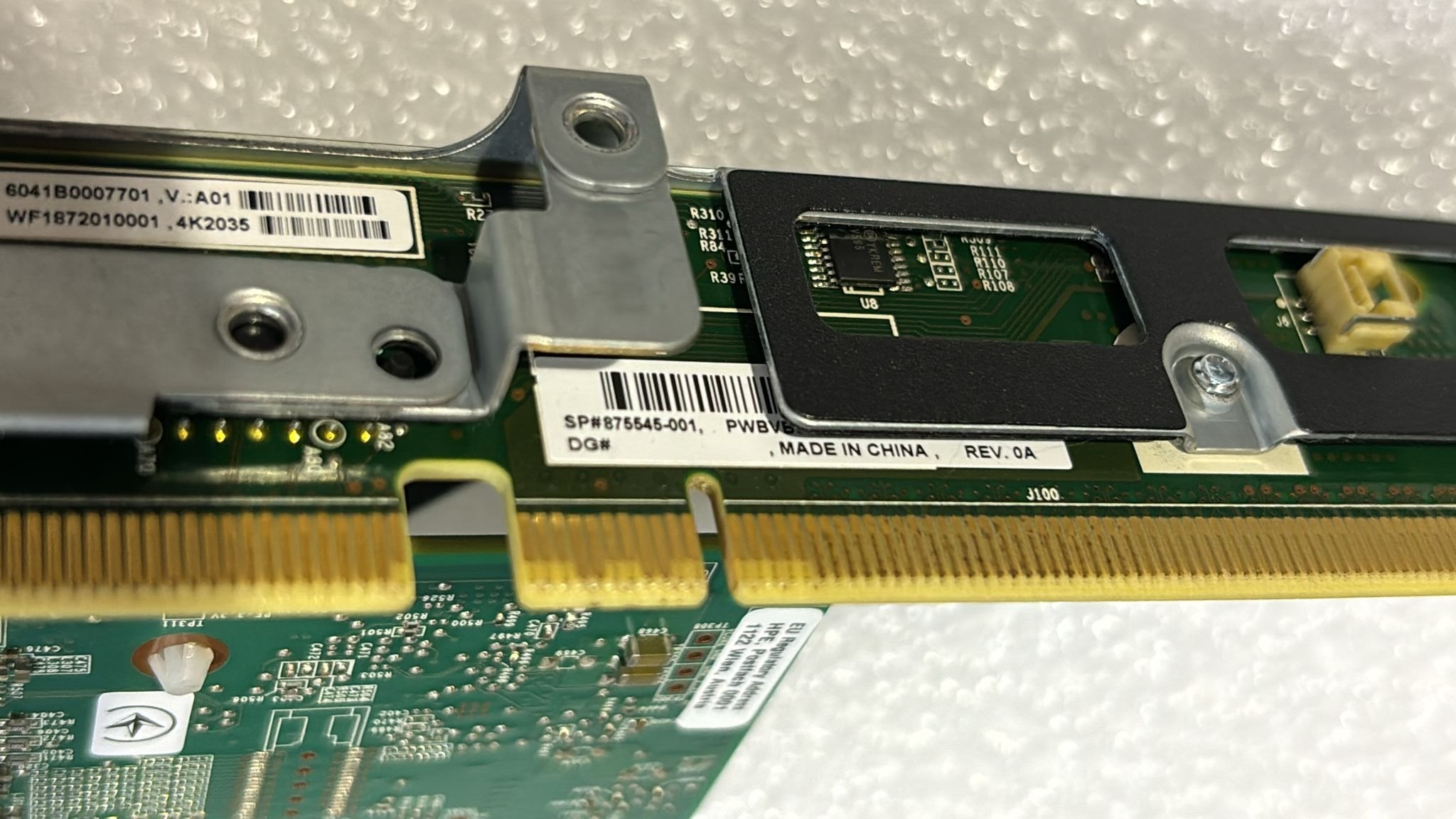 HP 875545-001 Primary Riser Card+Cage DL360 G10 | Alo Tech Solutions