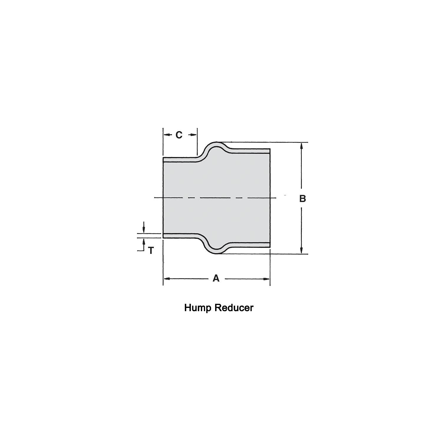 Shield 16-221-8X6 90° EPDM Rubber Hump Hose