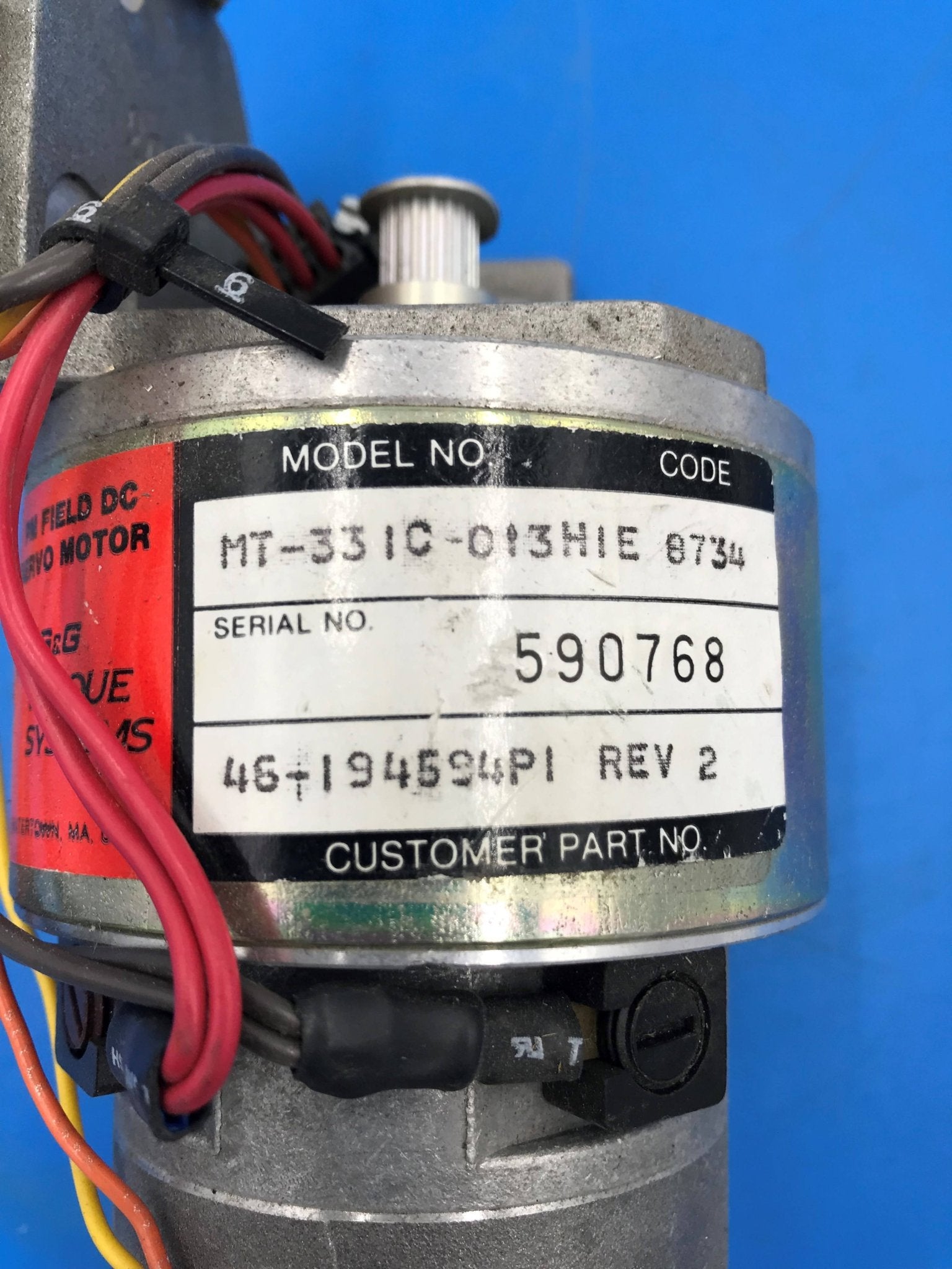 88 Spot Film Device Servo motor/Pully(46-194594P1Rev 2/MT-3310-013H1EGE