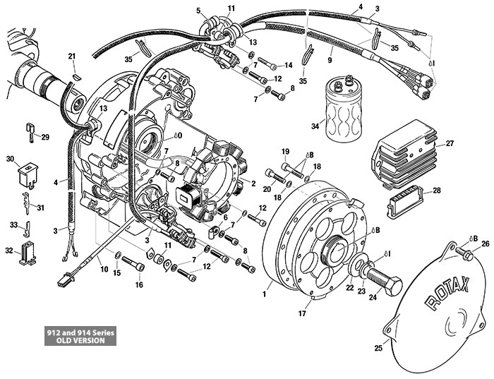 Rotax 912 | 914 Ul Engine Magneto - Generator | Pick Up | Rectifier Regulator