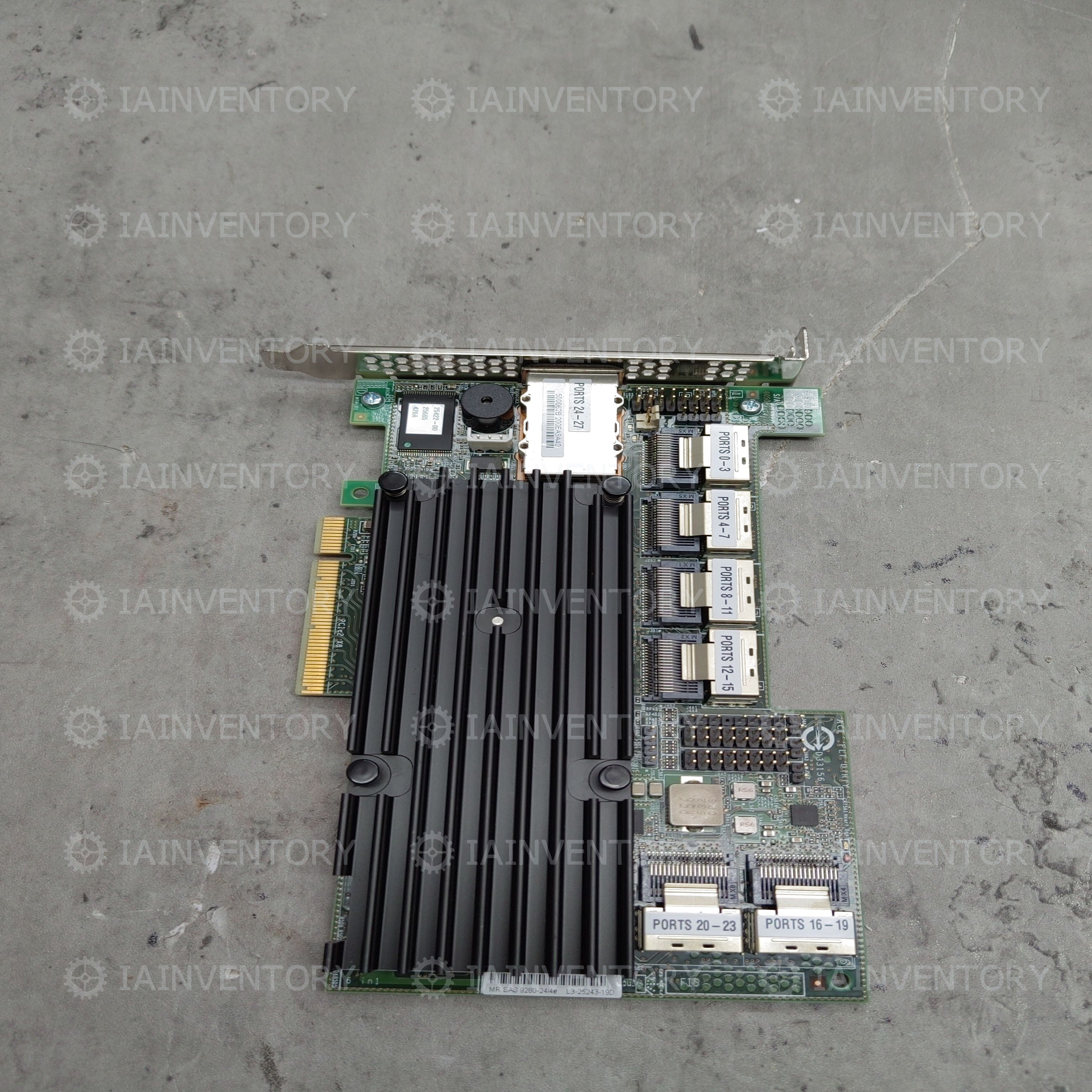 LSI MegaRAID MR SAS 9280-24i4e 24x Internal & 4x External Ports RAID Controller