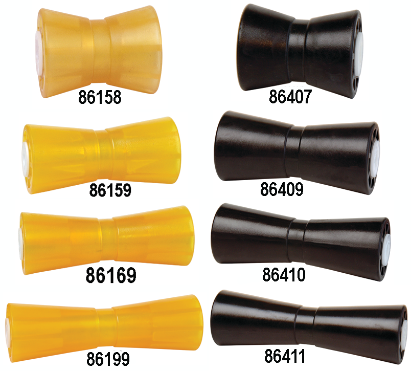 Tie Down Engineering 86169 Hull Sav'r Poly Vinyl Amber Roller