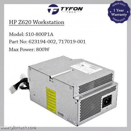 HP Z620 Workstation Power Supply PSU 800W 623194-002 717019-001 S10-800P1A (Refurbished