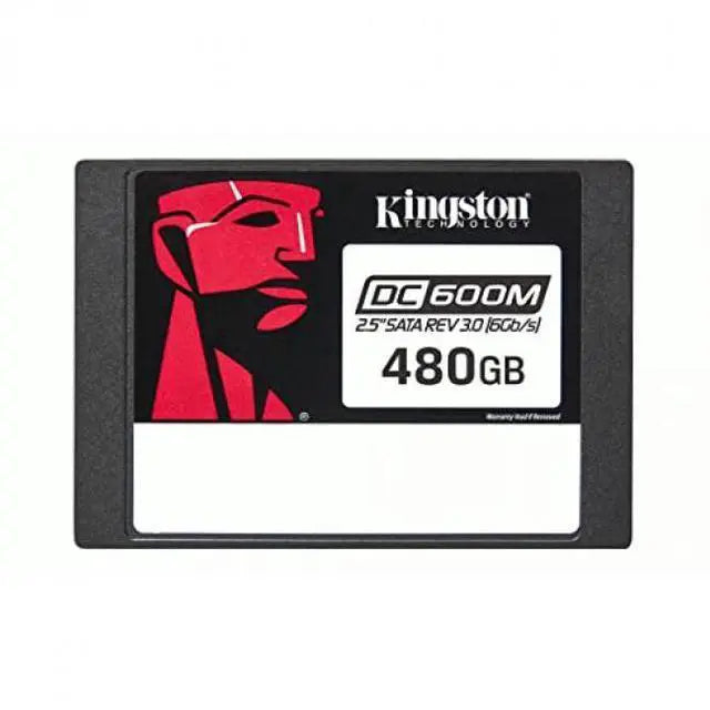 Kingston SEDC600M/480G DC600M 480 GB Solid State Drive - 2.5" Internal - SATA (SATA/600 - Mixed Use - Server Device Supported - 1 DWPD - 876 TB TBW - 560 MB/s Maximum Read Transfer Rate - 256-bit AES