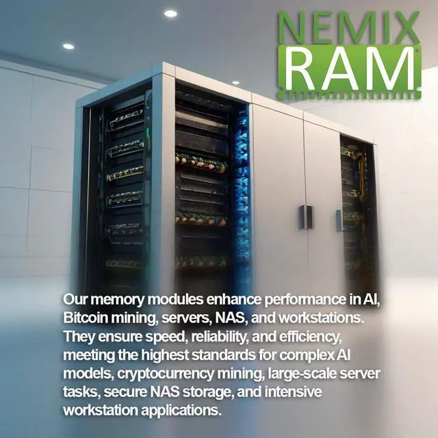 NEMIX RAM 64GB (1X64GB DDR4 3200MHZ PC4-25600 2Rx4 1.2V 288-PIN ECC RDIMM Registered Server Memory Compatible with Dell PowerEdge R650xs Rack Server