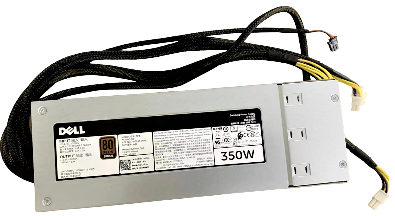AC350E-S0 FSE033-240G2 HMNXX D350E-S3 DPS-350AB-28 A V13CW 350W Power Supply 80 Plus Bronze for Dell PowerEdge T330 T340