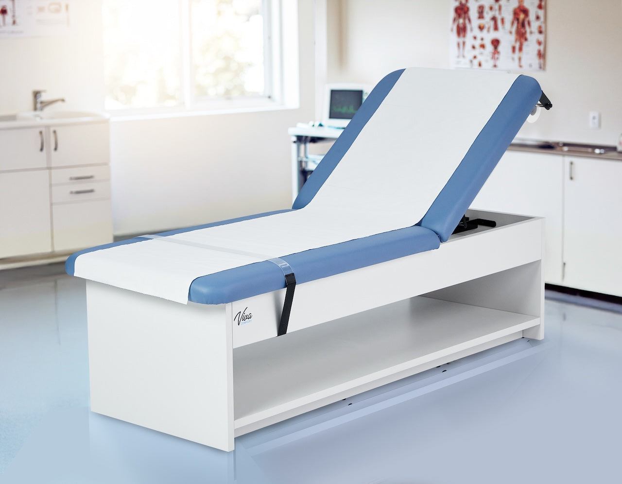 Lucas Plus Recovery Couch w/ Shelf, Adjustable Back & Antimicrobial Upholstery