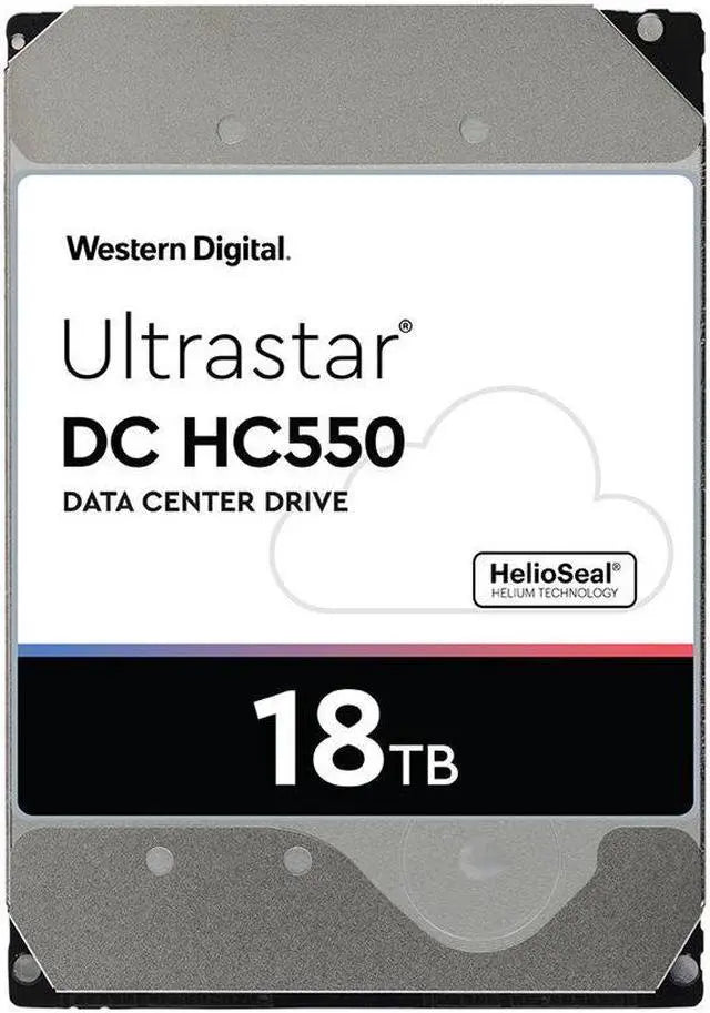 Alt view image 13 of 13 - WD Ultrastar DC HC550 18TB Hard Drive 3.5" Internal 512MB 7200 RPM SAS 12Gb/s 512E SE P3 0F38353 (WUH721818AL5204)