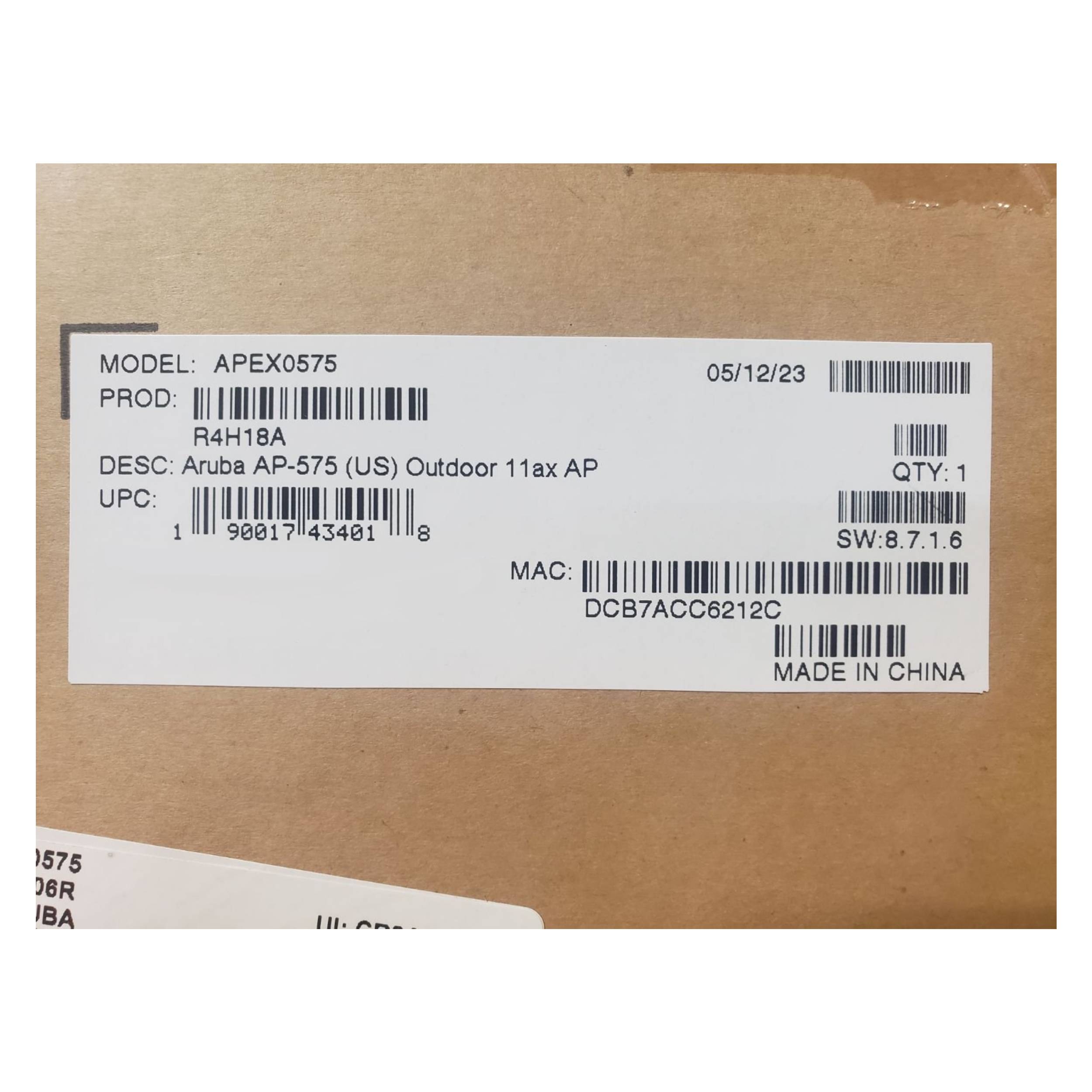 HPE Aruba AP-575 APEX0575 Wi-Fi 6 802.11ax Dual Radio Outdoor Access Point