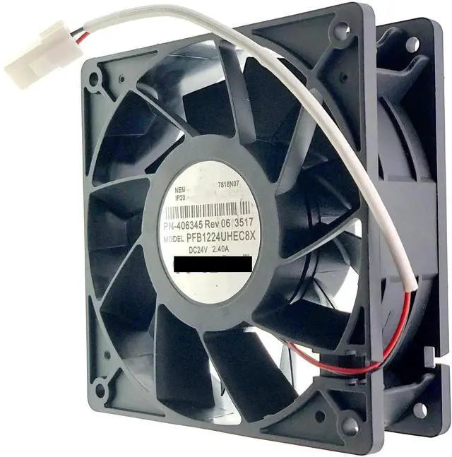 Alt view image 3 of 7 - JAENFONG New Cooling Fan for PFB1224UHEC8X PN-406345 Rev06 2217 DC 24V 2.40A 12CM Size :120×120×38mm 5500RPM