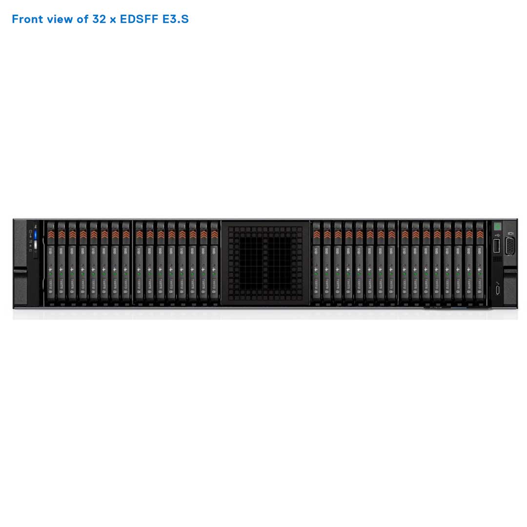 32x EDSFF NVMe SSD Rack Chassis | Dell PowerEdge R7625