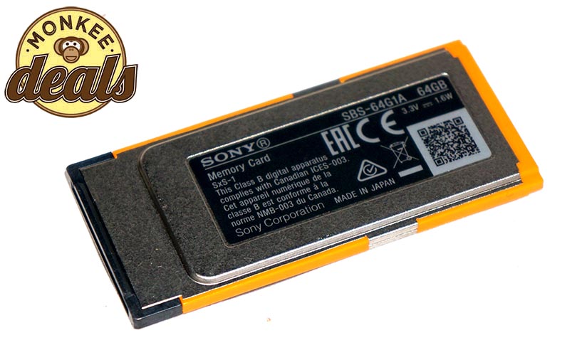 Sony SBS-64G1A SBS64G1A 64GB SxS-1 Professional Memory Card