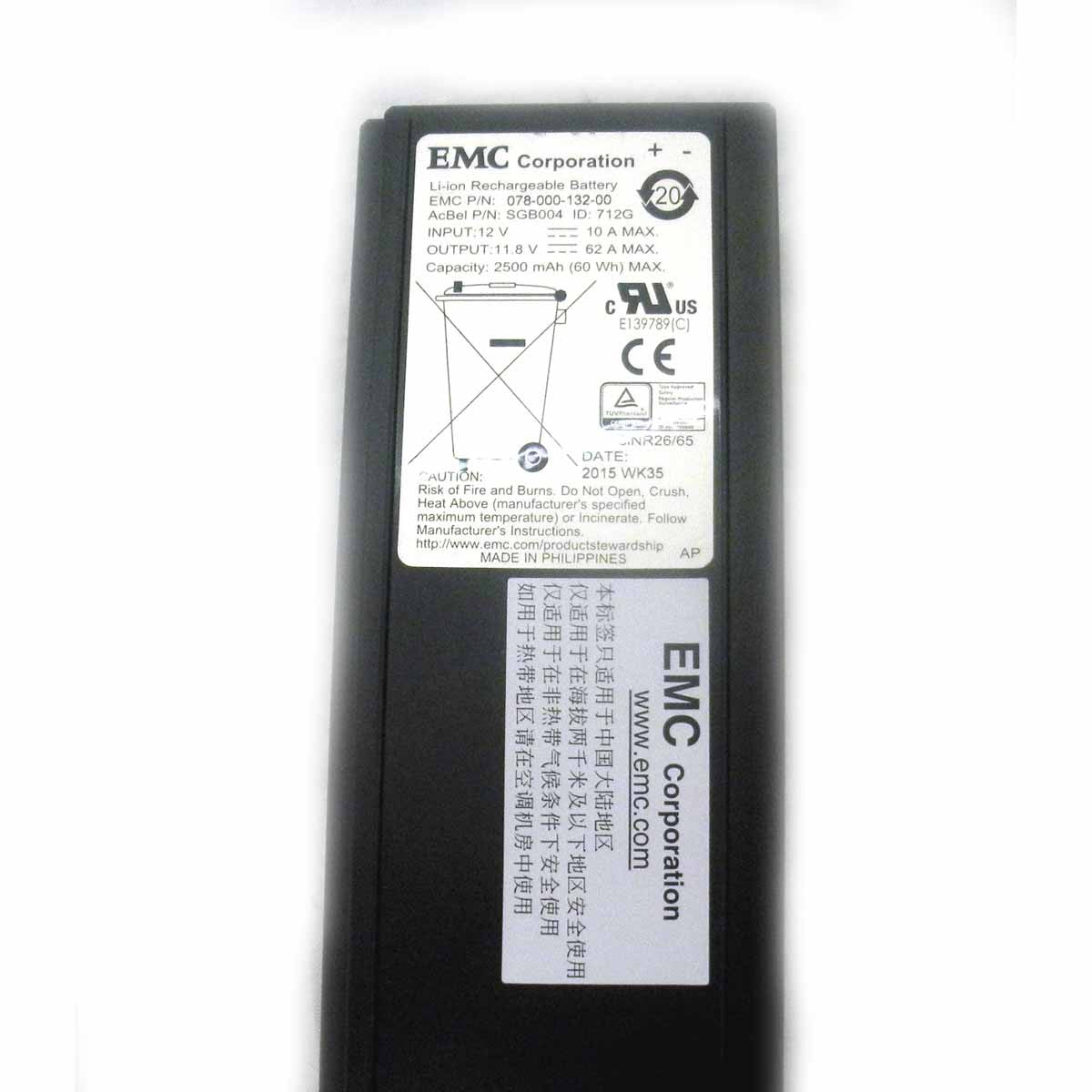 EMC 078-000-132 VNX2 Series Battery BBU Lithium