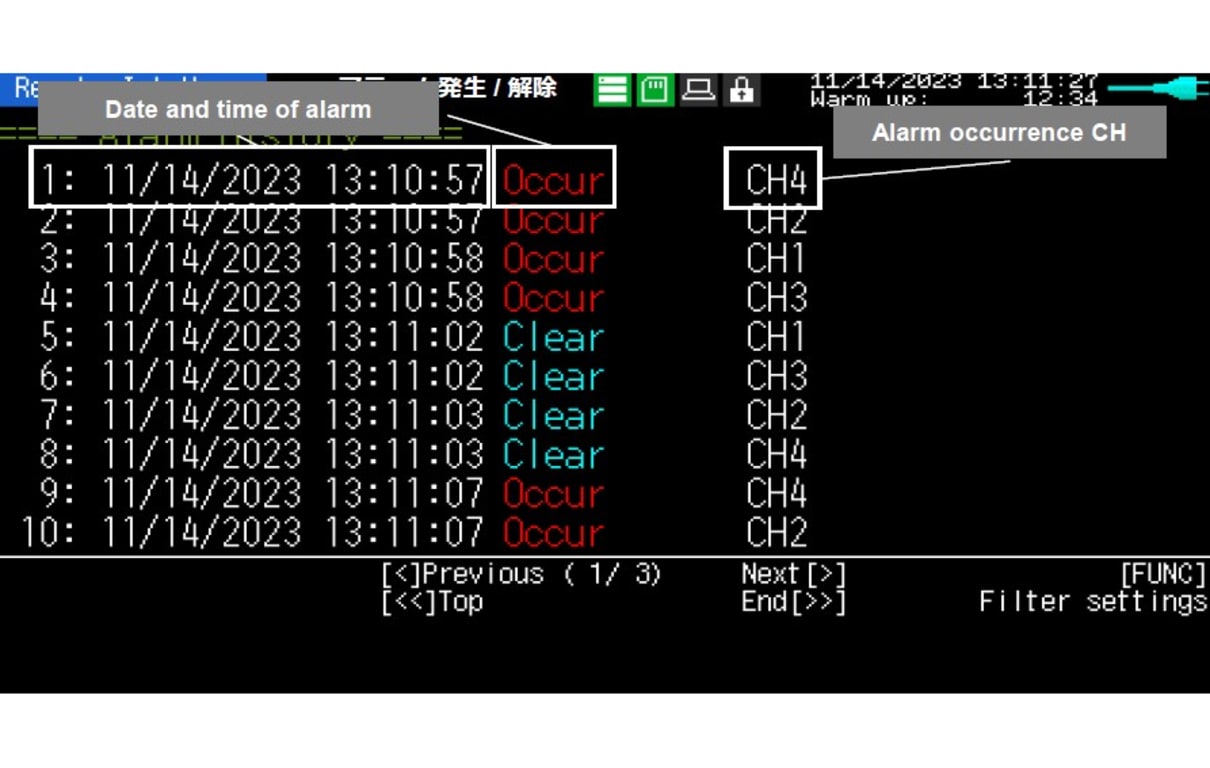 Graphtec GL260 - Midi Data Logger 4.3in TFT Alarm Screen | Alo Tech Solutions