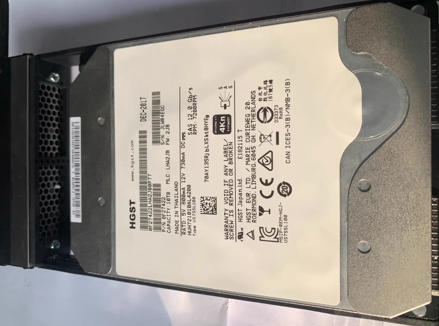 02351KEP-A3 10TB 7.2K RPM NL SAS HDD UNIT (3.5"