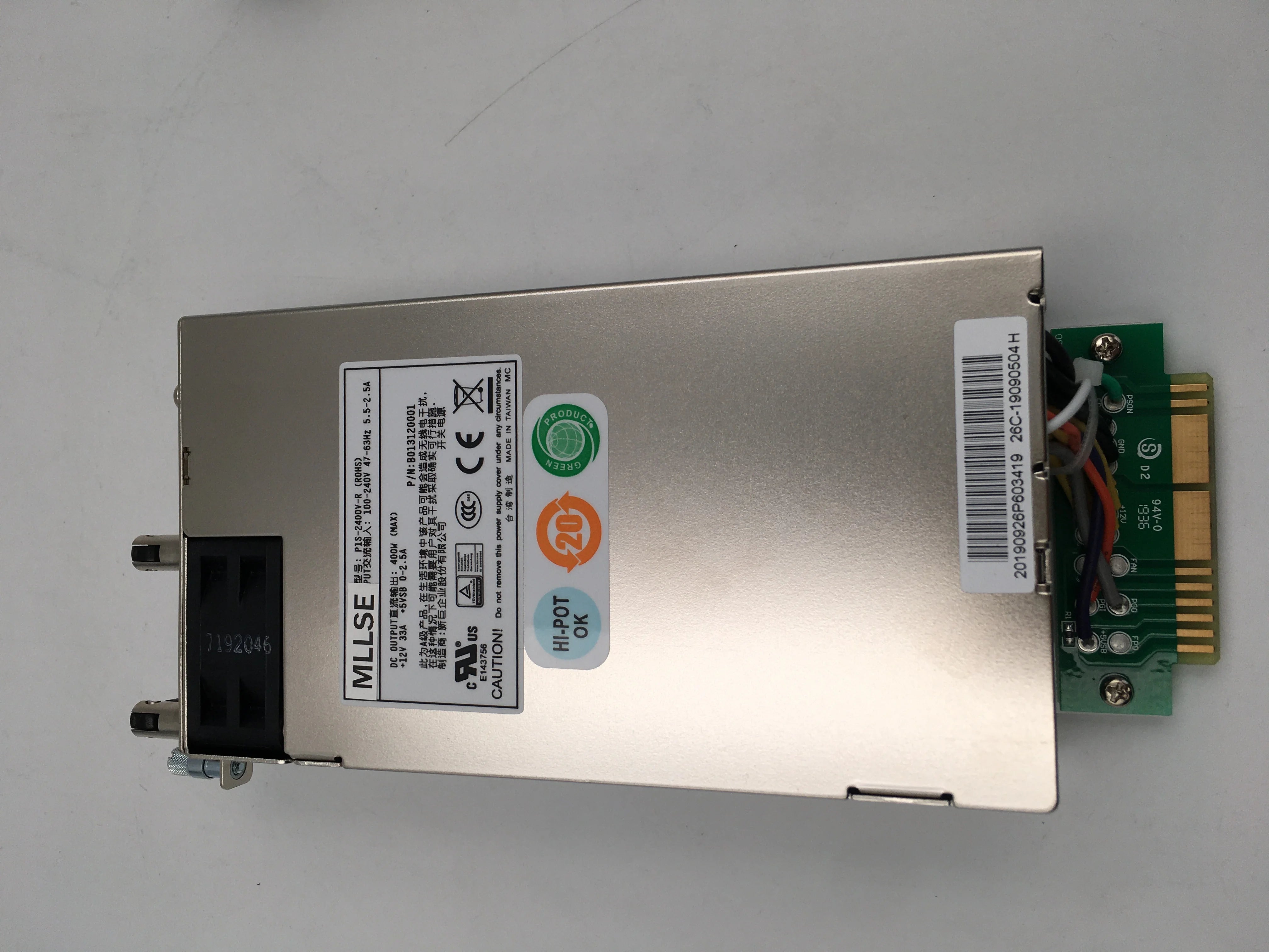 For Original P1S-2400V-R 400W Server Redundant Module Power Supply Fully Tested