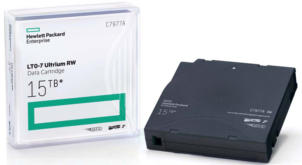 HPE LTO-7 Utrium Tape Cartridge 6TB Native / 15TB Compressed LTO7 Tape Part# C7977A