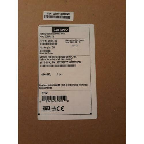 IBM LTO5 FC HH Ultrium 1.5/3 TB 3573-8248 00V6733 46X6075 Tape Drive for TS3100 636946497248 Unidade - MFerraz Tecnologia