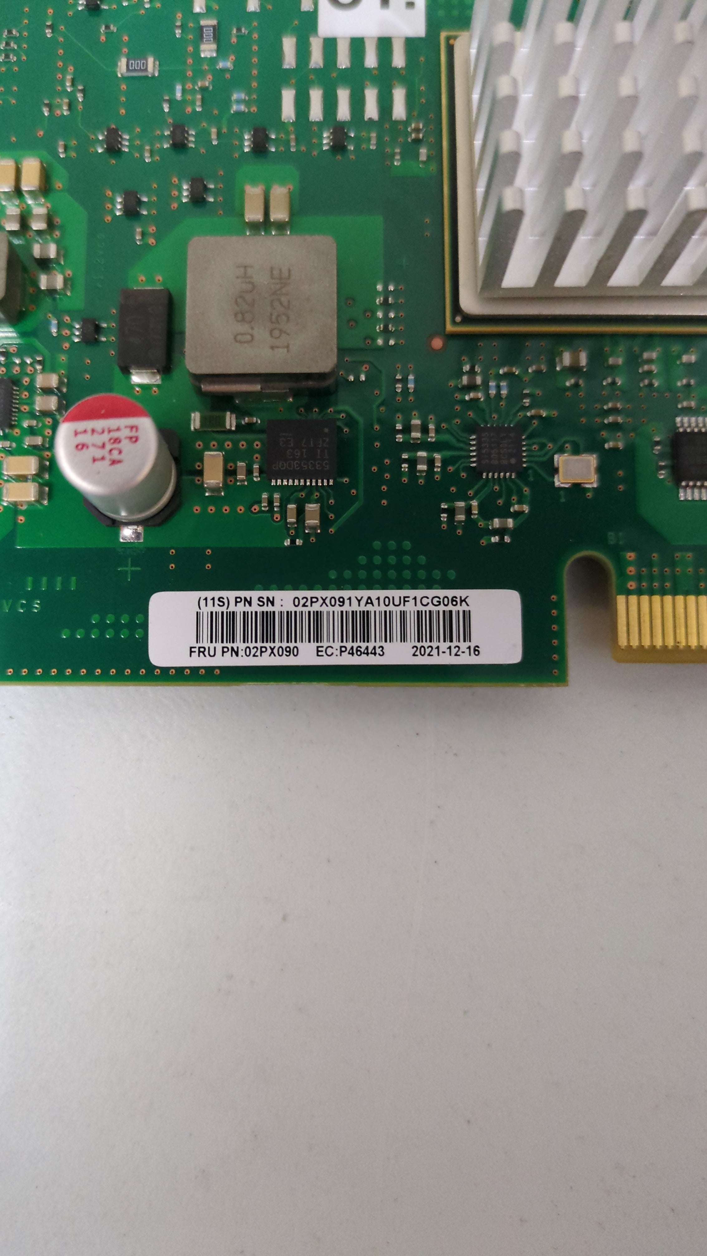 IBM 02PX091 - Service Processor Card Rear View | Alo Tech Solutions