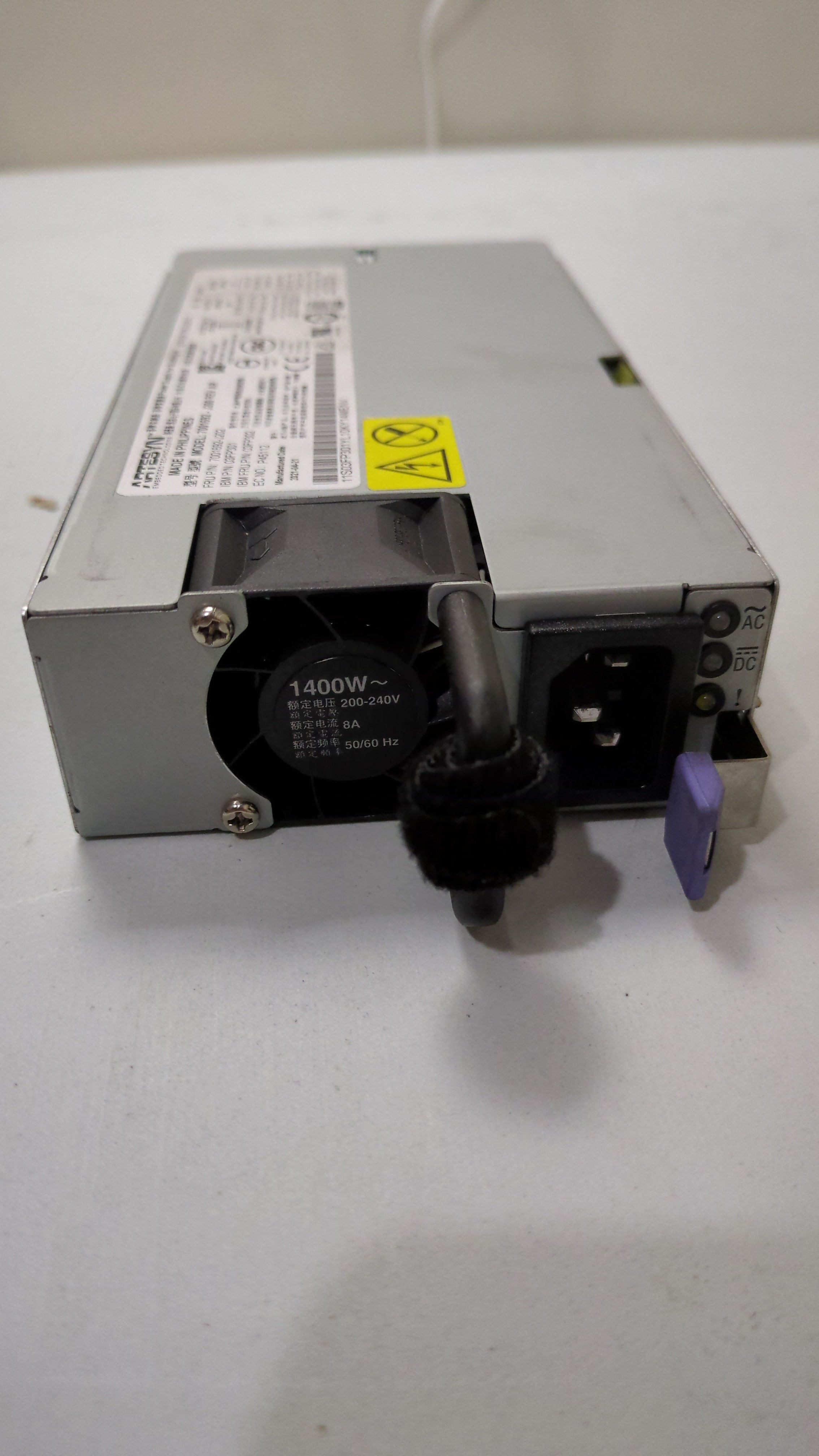 IBM 03FP302 - 1400W Power Supply Label Detail | Alo Tech Solutions