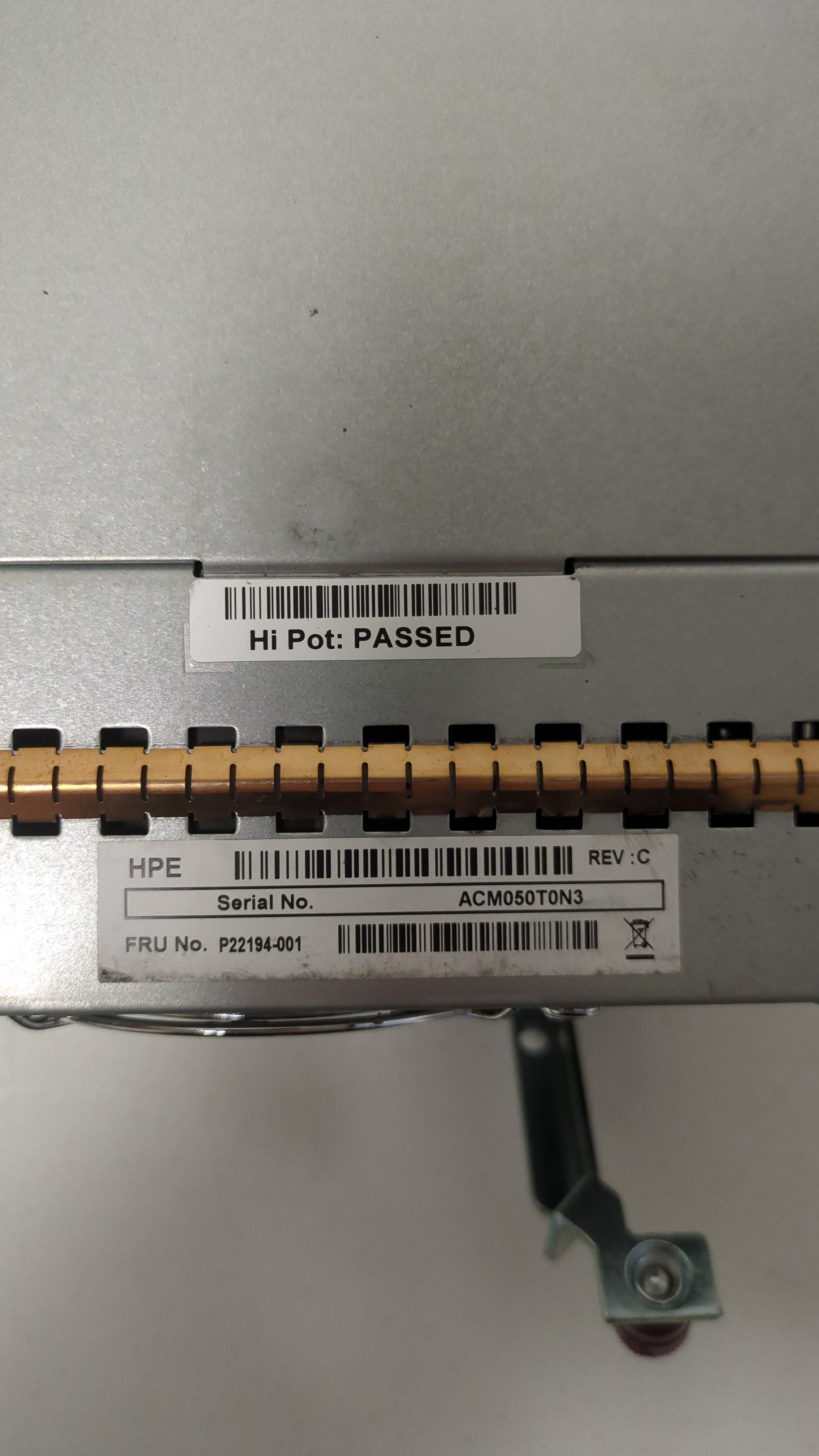 HPE MSA 627W 80+ Gold Power Supply P22194-001 700-015147-0000
