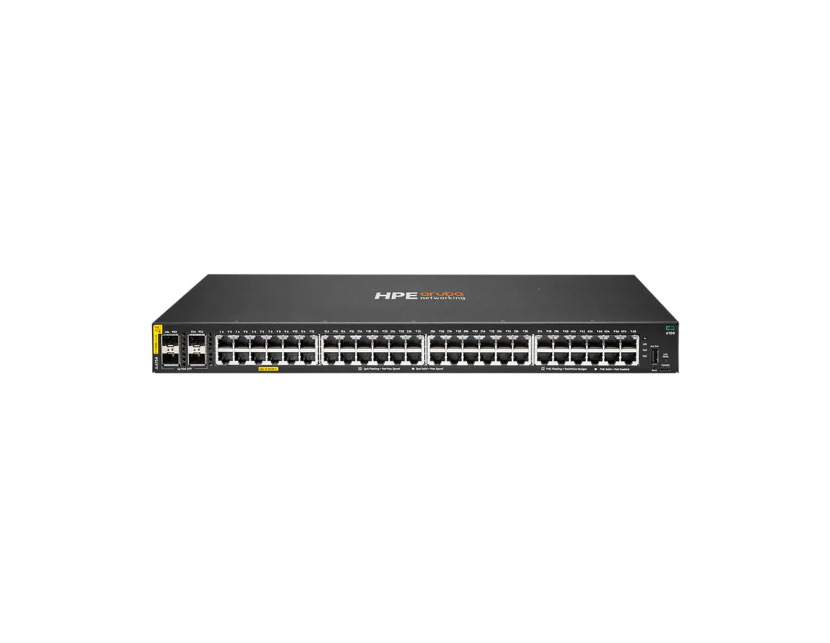 HPE Aruba Networking JL675A CX6100 48G Class4 PoE+ Switch