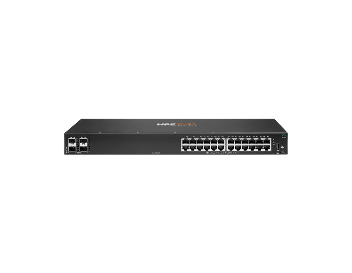 HPE Aruba CX 6100 24G 4SFP+ Switch JL678A