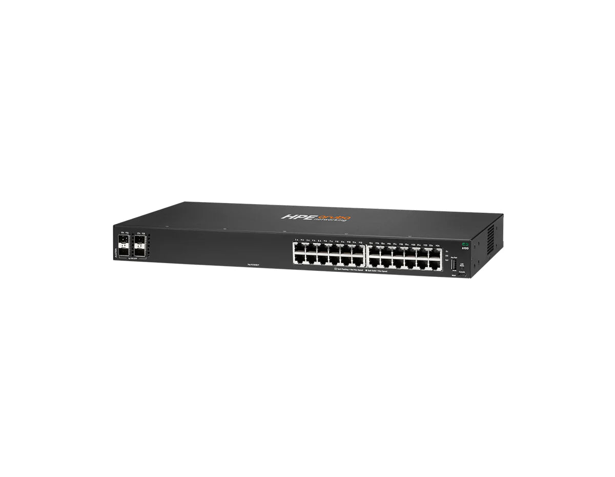 HPE Aruba CX 6100 24G 4SFP+ Switch JL678A