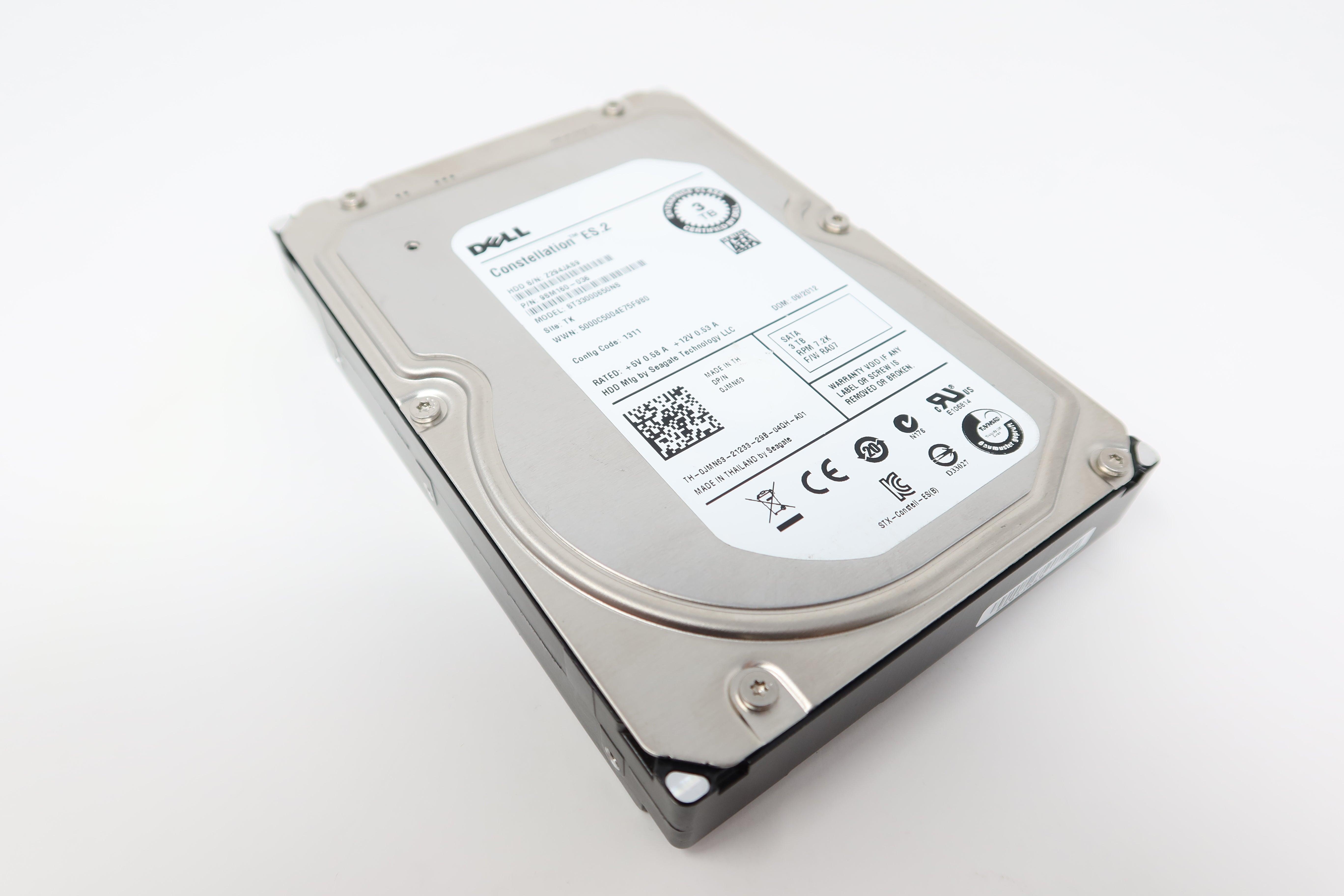 ST33000650NS, JMN63, Seagate 3TB 7.2K 6G LFF 3.5" SATA (Lot of 5PC)